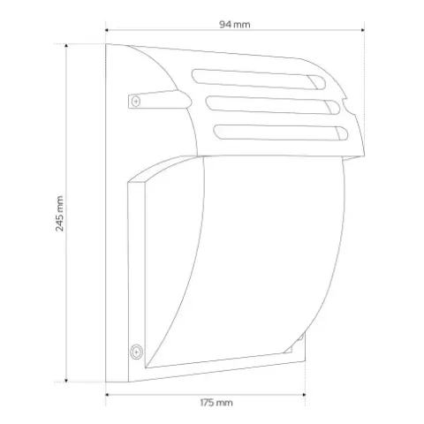 LAMPA KINKIET OGRODOWY ELEWACYJNA ZEWNĘTRZNA 1xE27 IP44 EDO