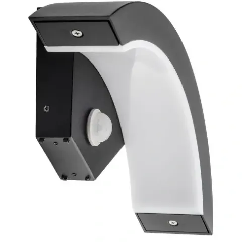 LAMPA KINKIET ZEWNETRZNY ELEWACYJNY LED 12W Z CZUJNIKIEM RUCHU I ZMIERZCHU
