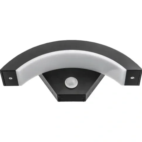 LAMPA KINKIET ZEWNETRZNY ELEWACYJNY LED 12W Z CZUJNIKIEM RUCHU I ZMIERZCHU