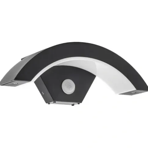 LAMPA KINKIET ZEWNETRZNY ELEWACYJNY LED 12W Z CZUJNIKIEM RUCHU I ZMIERZCHU