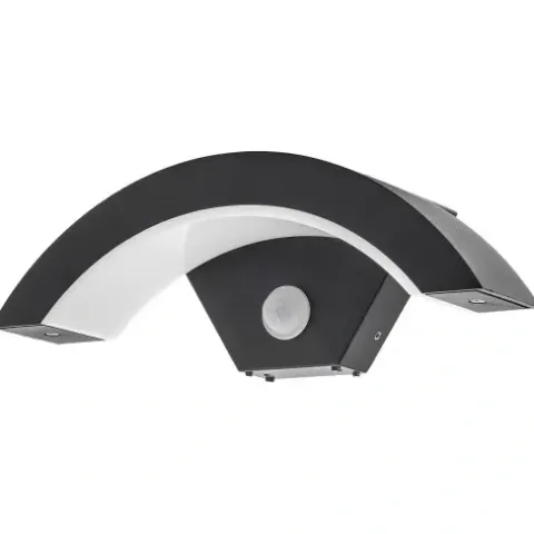 LAMPA KINKIET ZEWNETRZNY ELEWACYJNY LED 12W Z CZUJNIKIEM RUCHU I ZMIERZCHU