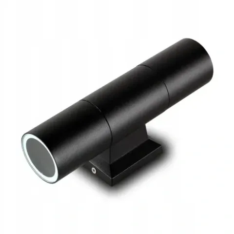 LAMPA KINKIET ZEWNĘTRZNY METAL ELEWACYJNY IP54 GU10 CZARNY