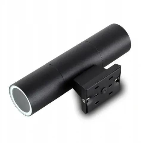 LAMPA KINKIET ZEWNĘTRZNY METAL ELEWACYJNY IP54 GU10 CZARNY