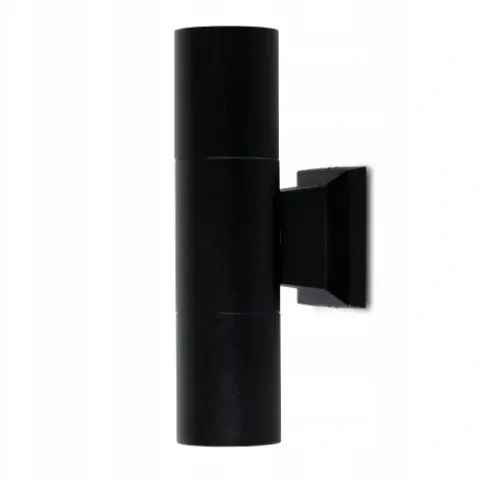 LAMPA KINKIET ZEWNĘTRZNY METAL ELEWACYJNY IP54 GU10 CZARNY