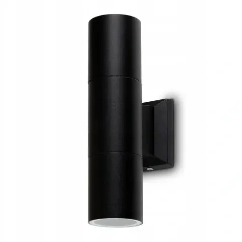 LAMPA KINKIET ZEWNĘTRZNY METAL ELEWACYJNY IP54 GU10 CZARNY