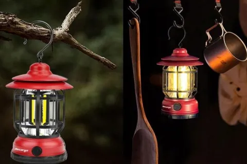 LAMPA LAMPKA LED TURYSTYCZNA KEMPINGOWA AKUMULATOROWA WISZĄCA ŁADOWANA USB