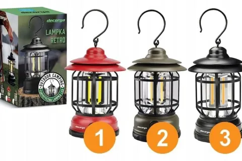 LAMPA LAMPKA LED TURYSTYCZNA KEMPINGOWA AKUMULATOROWA WISZĄCA ŁADOWANA USB