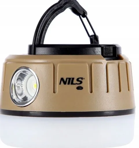 LAMPA LATARKA TURYSTYCZNA KEMPINGOWA POD NAMIOT USB LED 500+100 lm NILS CAM