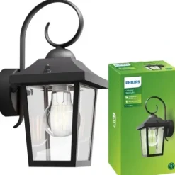 Lampa Ogrodowa LED Kinkiet Elewacyjny BUZZARD E27 IP44 Latarnia PHILIPS