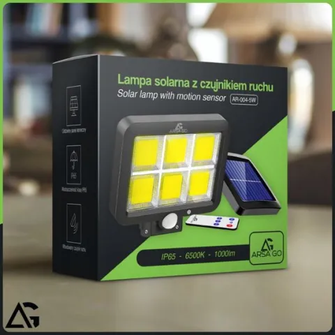 Lampa uliczna ARSA GO 250 W 1000 lm zasilanie bateryjne, solarne