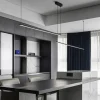 Lampa wisząca MONAKO DUO LED długa nad stół nowoczesna 210cm slim Wobako