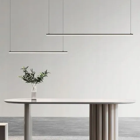 Lampa wisząca MONAKO DUO LED długa nad stół nowoczesna 210cm slim Wobako