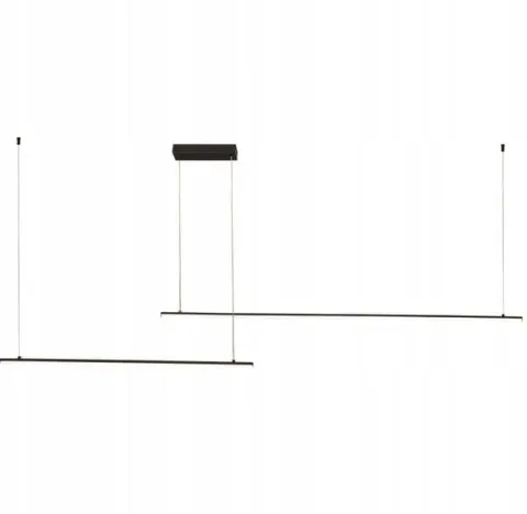 Lampa wisząca MONAKO DUO LED długa nad stół nowoczesna 210cm slim Wobako