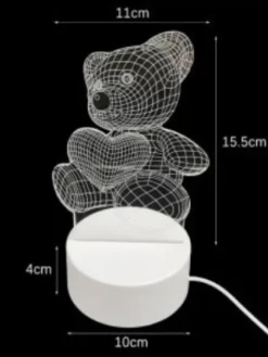Lampka 3D miś