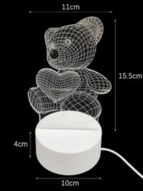 Lampka 3D miś