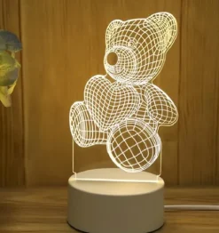 Lampka 3D miś