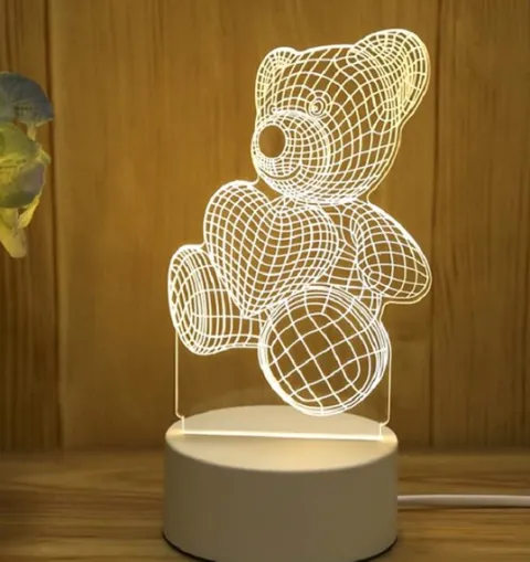Lampka 3D miś