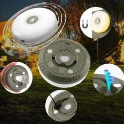 LAMPKA KEMPINGOWA DO NAMIOTU ZEWNĘTRZNEGO, BAJKOWA LAMPKA LED USB 1800MAH