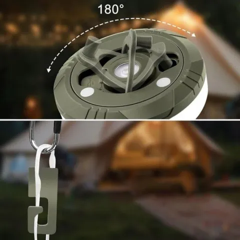LAMPKA KEMPINGOWA DO NAMIOTU ZEWNĘTRZNEGO, BAJKOWA LAMPKA LED USB 1800MAH