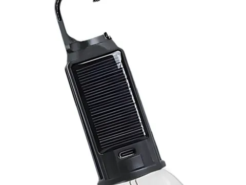 Lampka lampa solarna turystyczna led żarówka do ogrodu kemping biwak