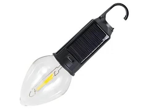 Lampka lampa solarna turystyczna led żarówka do ogrodu kemping biwak