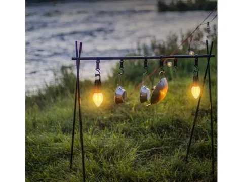 Lampka lampa solarna turystyczna led żarówka do ogrodu kemping biwak