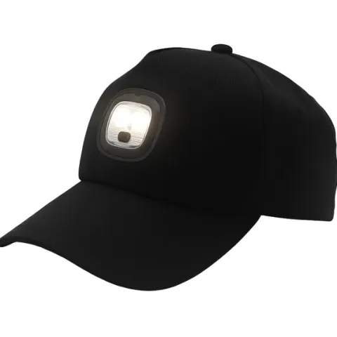 Lampka led do czapki z lampką latarką led ładowana usb 3 tryby świecenia