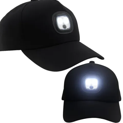 Lampka led do czapki z lampką latarką led ładowana usb 3 tryby świecenia