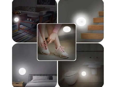 Lampka nocna czujnik zmierzchu ruchu magnetyczna bezprzewodowa led