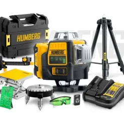 Laser krzyżowy w walizce + statyw Humberg HM-171