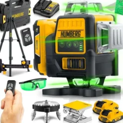 Laser krzyżowy w walizce + statyw Humberg HM-171