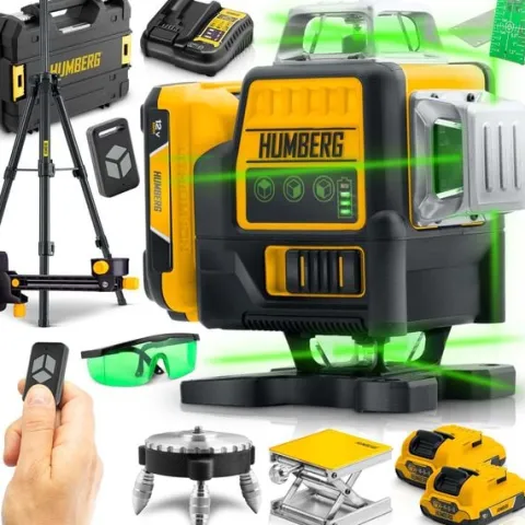 Laser krzyżowy w walizce + statyw Humberg HM-171