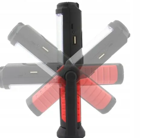LATARKA WARSZTATOWA MOCNA 3W1 LED COB AKUMULATOR LAMPKA