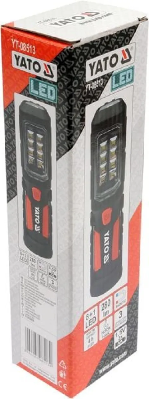 LATARKA WARSZTATOWA 2W1 LED MAGNET 3XAA - YT-08513