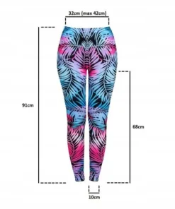 Legginsy Leginsy damskie sportowe kolorowe S M L
