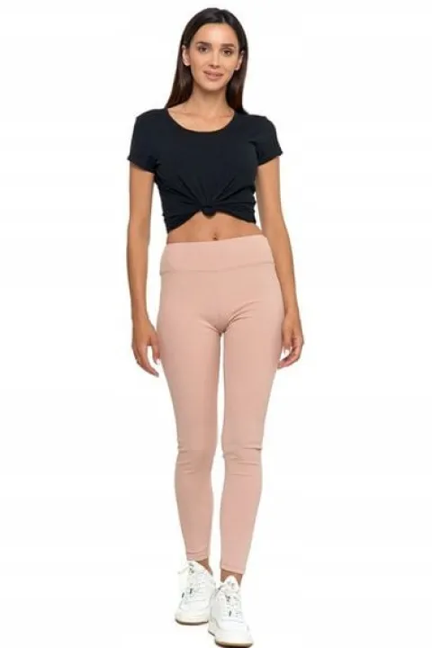 Legginsy Moraj Leginsy damskie 1500-013 Legginsy PRĄŻEK beż r. S/M