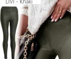LEGGINSY SKÓRZANE MODELUJĄCE z WYSOKIM STANEM spodnie skóra NOWE KOLORY M/L