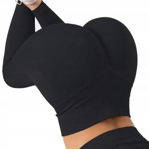 LEGGINSY sportowe LEGINSY PUSH UP MODELUJĄCE z marszczeniem WYSOKI STAN