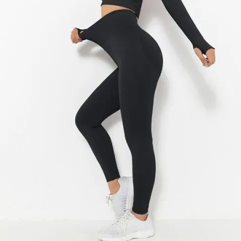 LEGGINSY sportowe LEGINSY PUSH UP MODELUJĄCE z marszczeniem WYSOKI STAN