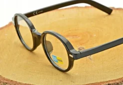 Lenonki czarne OKULARY ZERÓWKI Z FILTREM BLUE LIGHT DO KOMPUTERA oprawki OC