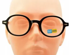 Lenonki czarne OKULARY ZERÓWKI Z FILTREM BLUE LIGHT DO KOMPUTERA oprawki OC