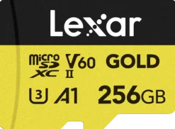Lexar microSDXC Gold 256GB UHS-II U3 V60 A1 R 280MB/s W 180MB/s