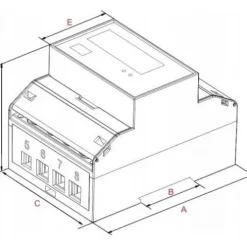 LICZNIK ENERGII SDM630MCT TRÓJFAZOWY MODBUS RTU LCD RS485 5A