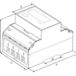 LICZNIK TRÓJFAZOWY L3F-2W IMPORT/EKSPORT 100A 230V400V AC