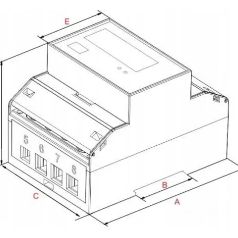 LICZNIK TRÓJFAZOWY L3F-2W IMPORT/EKSPORT 100A 230V400V AC