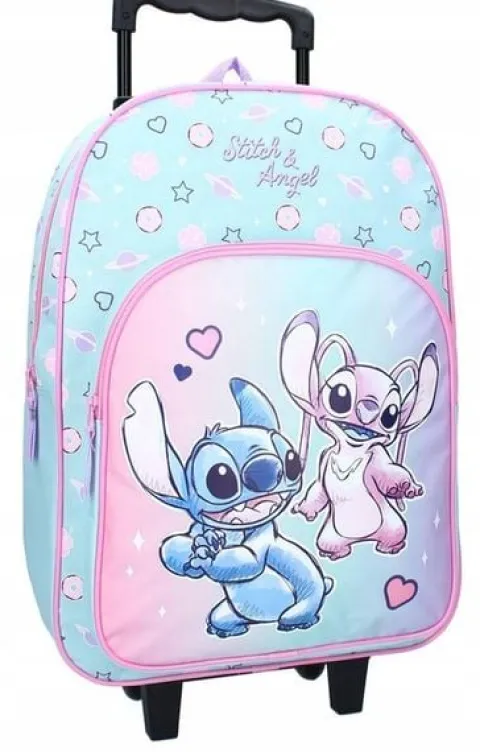 LILO I STICH WALIZKANA KÓŁKACH PLECAK SZELKI DO SZKOŁY DLA DZIECI