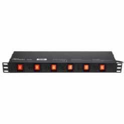 Listwa zasilająca 6 gniazd z osobnymi włącznikami the t.racks Power MS6