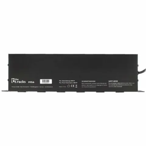 Listwa zasilająca 6 gniazd z osobnymi włącznikami the t.racks Power MS6