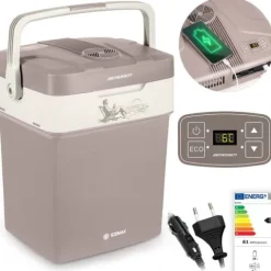 Lodówka turystyczna Berdsen Icemax 29 litry tryb ECO - ciemnoszara