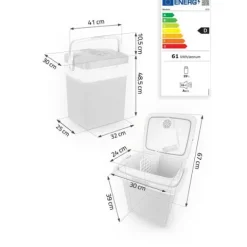 Lodówka turystyczna Berdsen Icemax 29 litry tryb ECO - niebieska